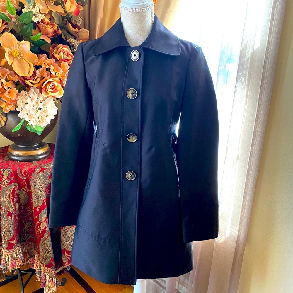 Kenneth Cole Dress Coat l, Black, Sz Small
